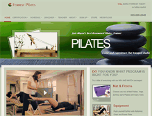 Tablet Screenshot of forrestpilates.com